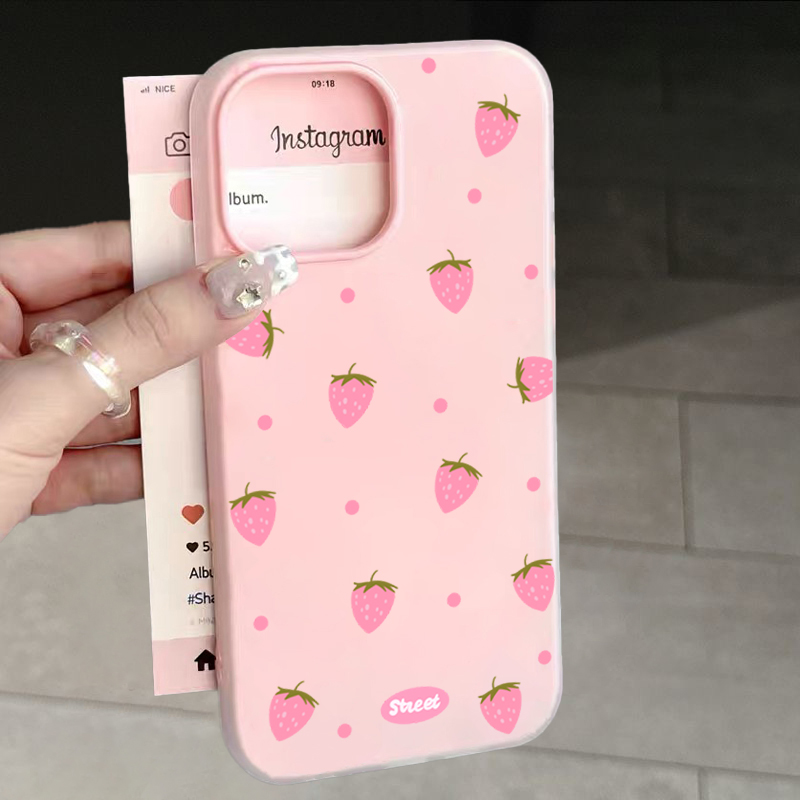 Sweet Pink Strawberry Pattern  - Samsung Galaxy S25 review and price